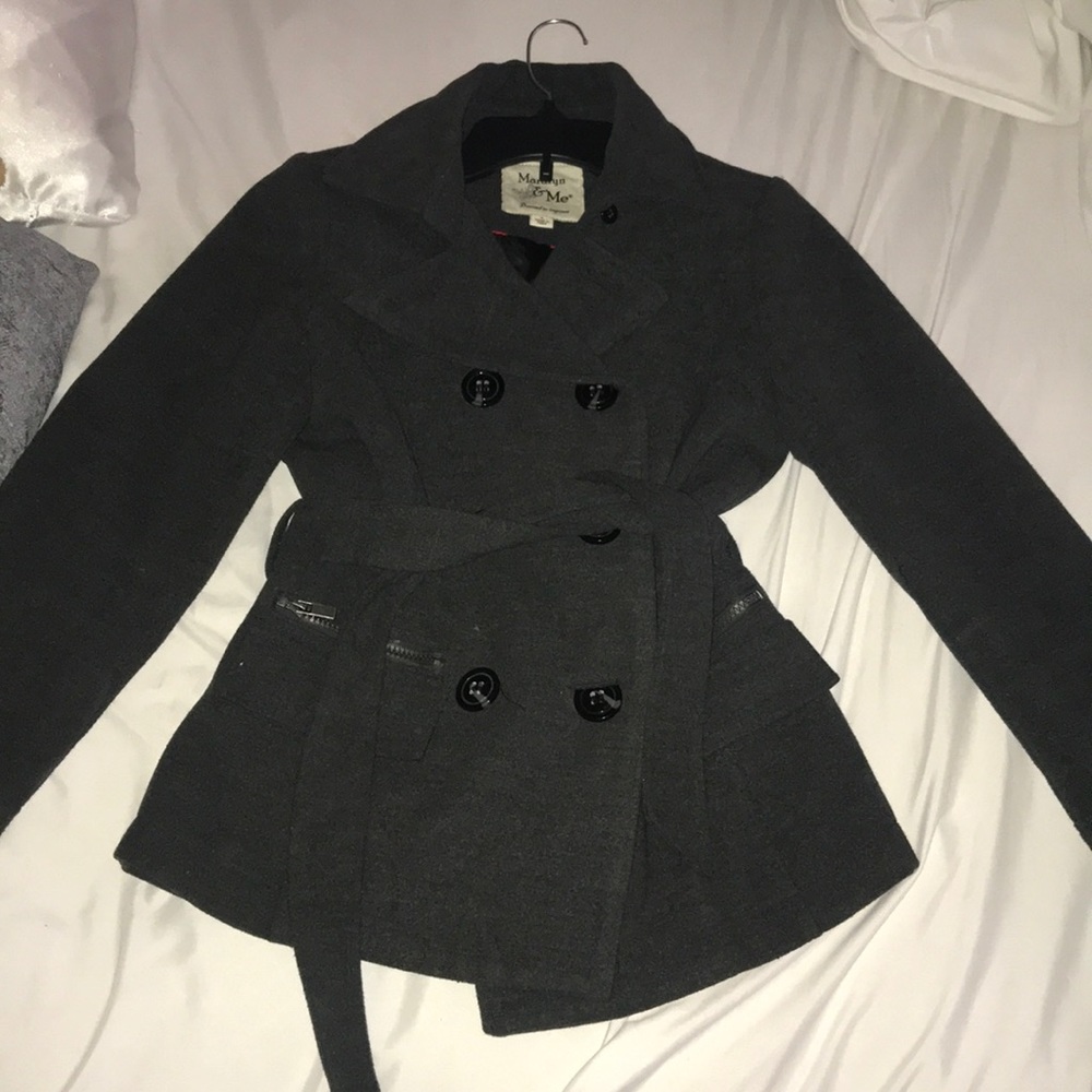 Gray Winter Peacoat